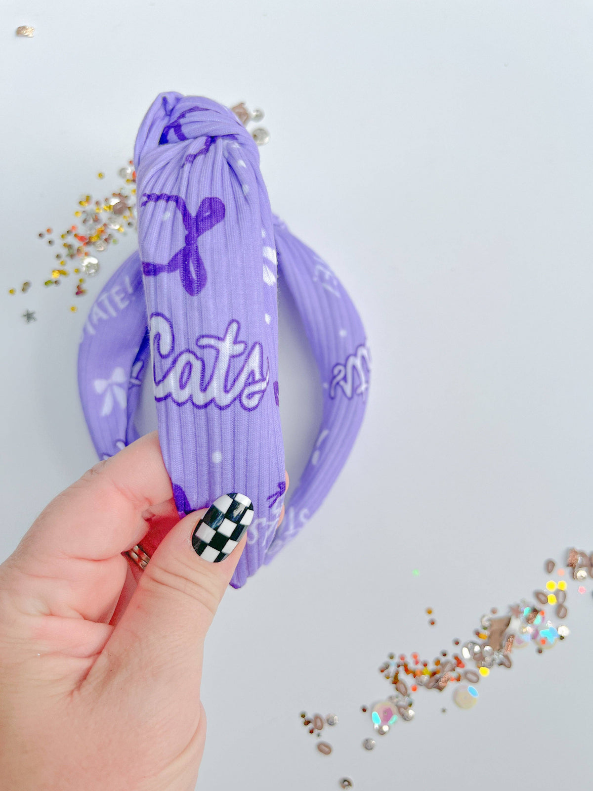 KSU Go State Purple Cats Knotted Headband for girls & women