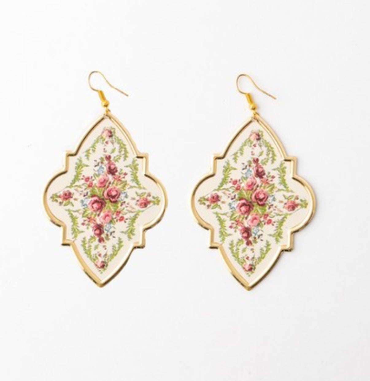 Floral Tin Earrings