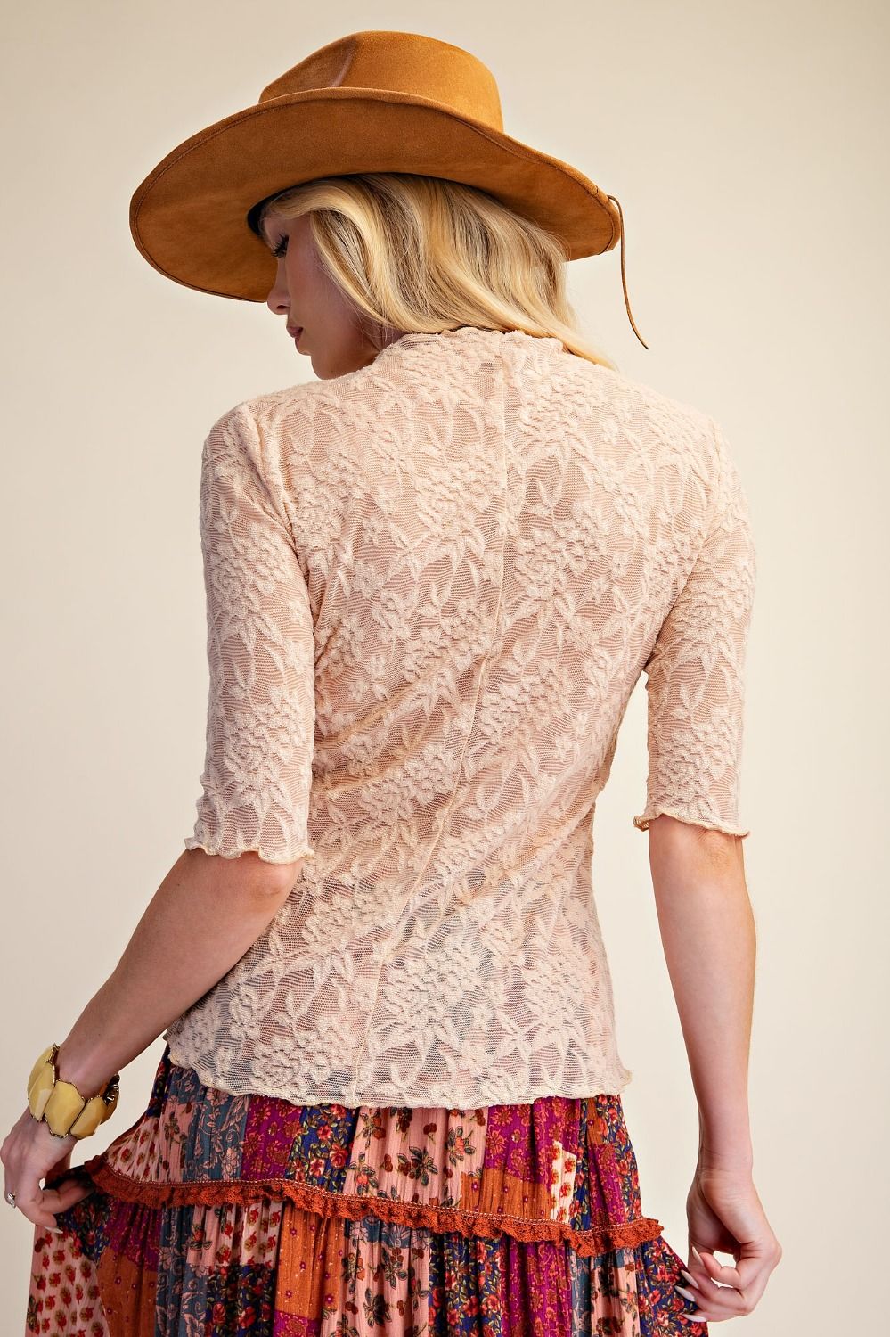 Lady in Lace Mesh Top (3 Colors)