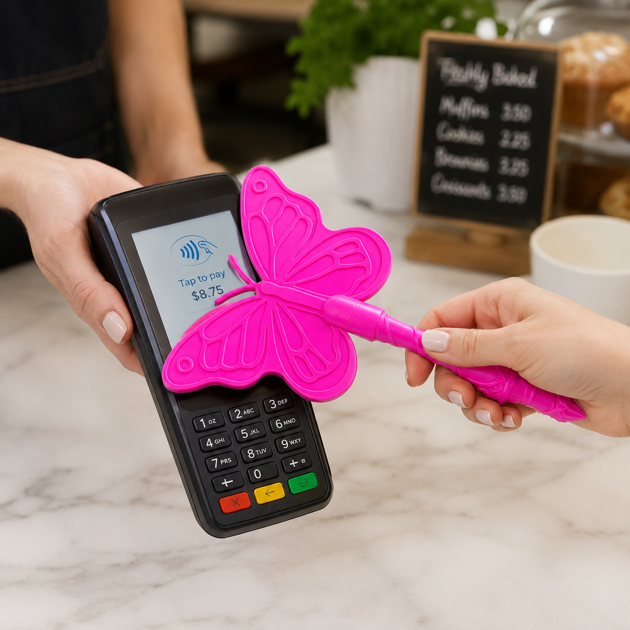 Tap to Pay Butterfly Wand - Credit Card Holder