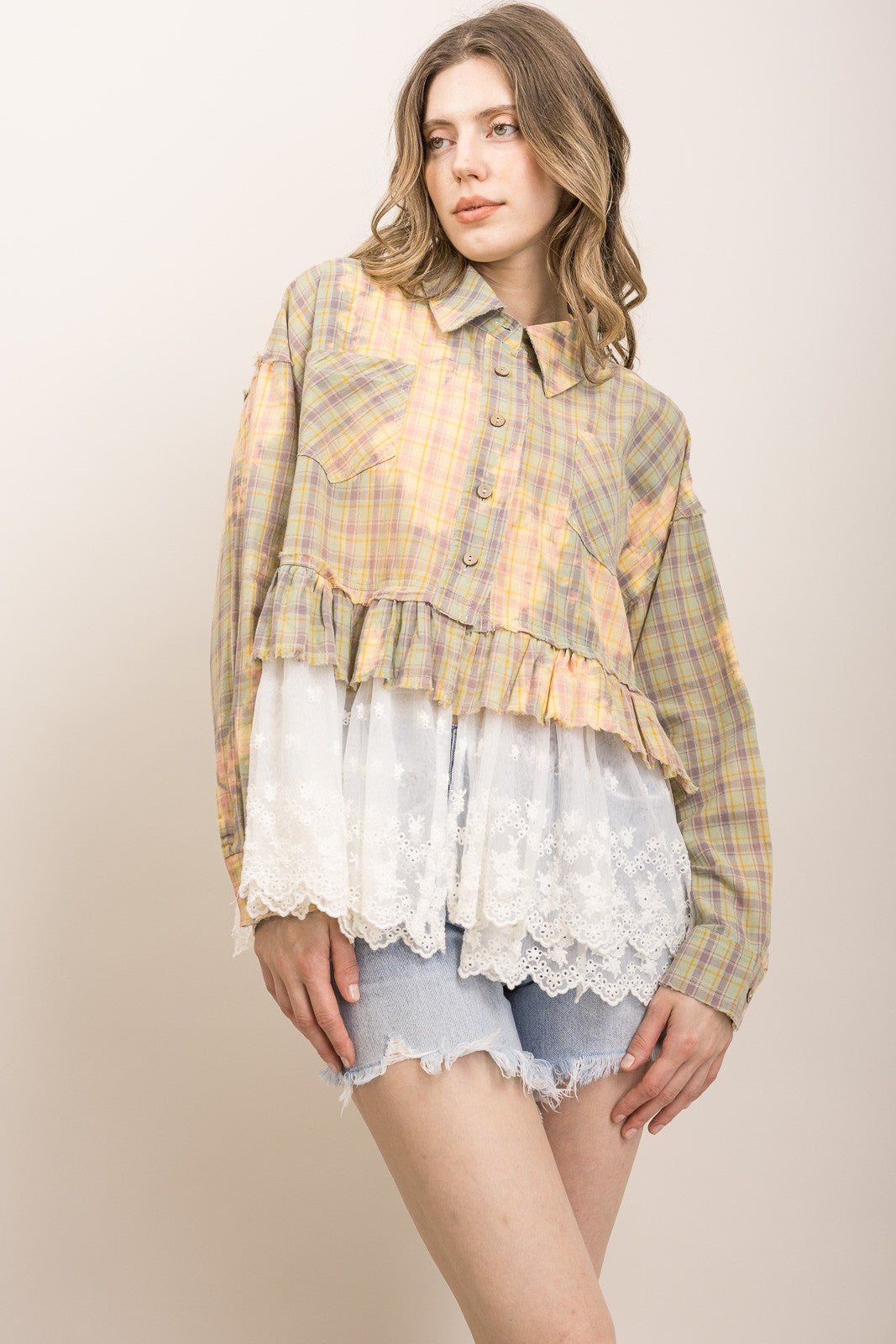 Lassos and Lace Top