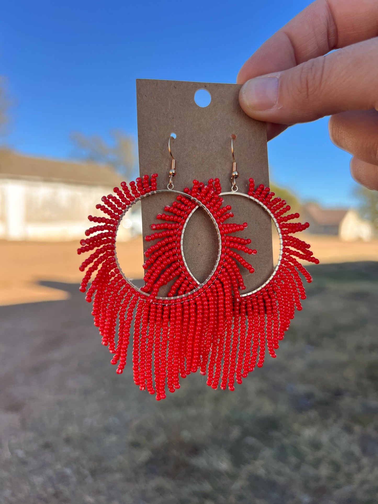 Cardinal Earrings