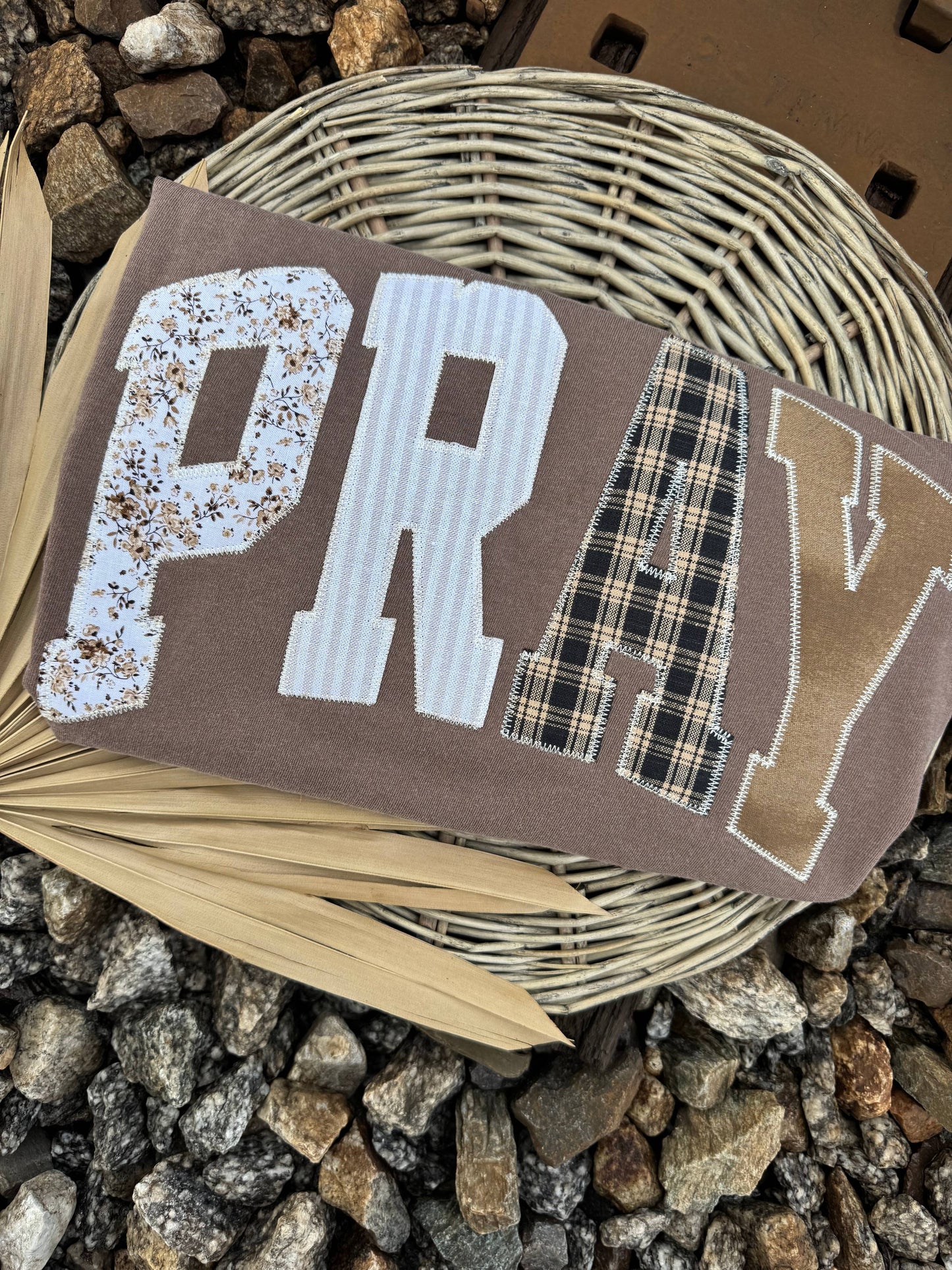 Pray Embroidered Tee