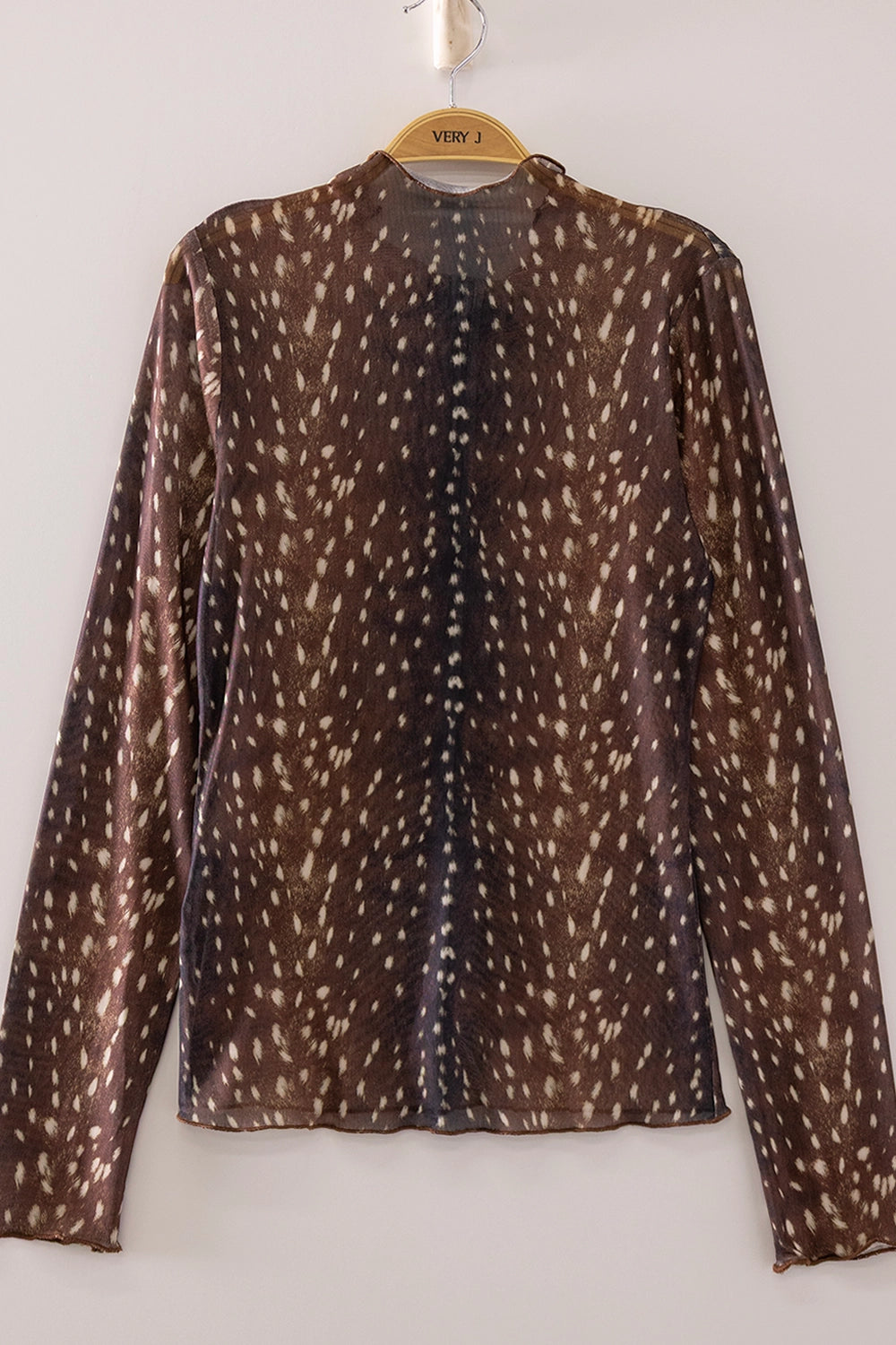 Sheer Mesh Lace Knit Top