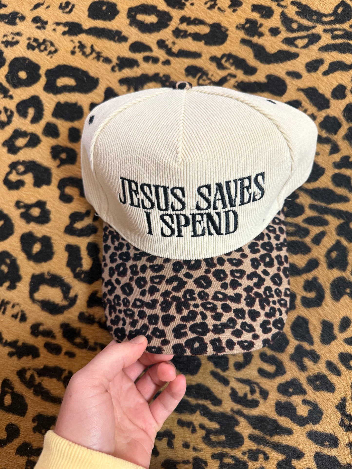 Jesus Saves I Spend Hat