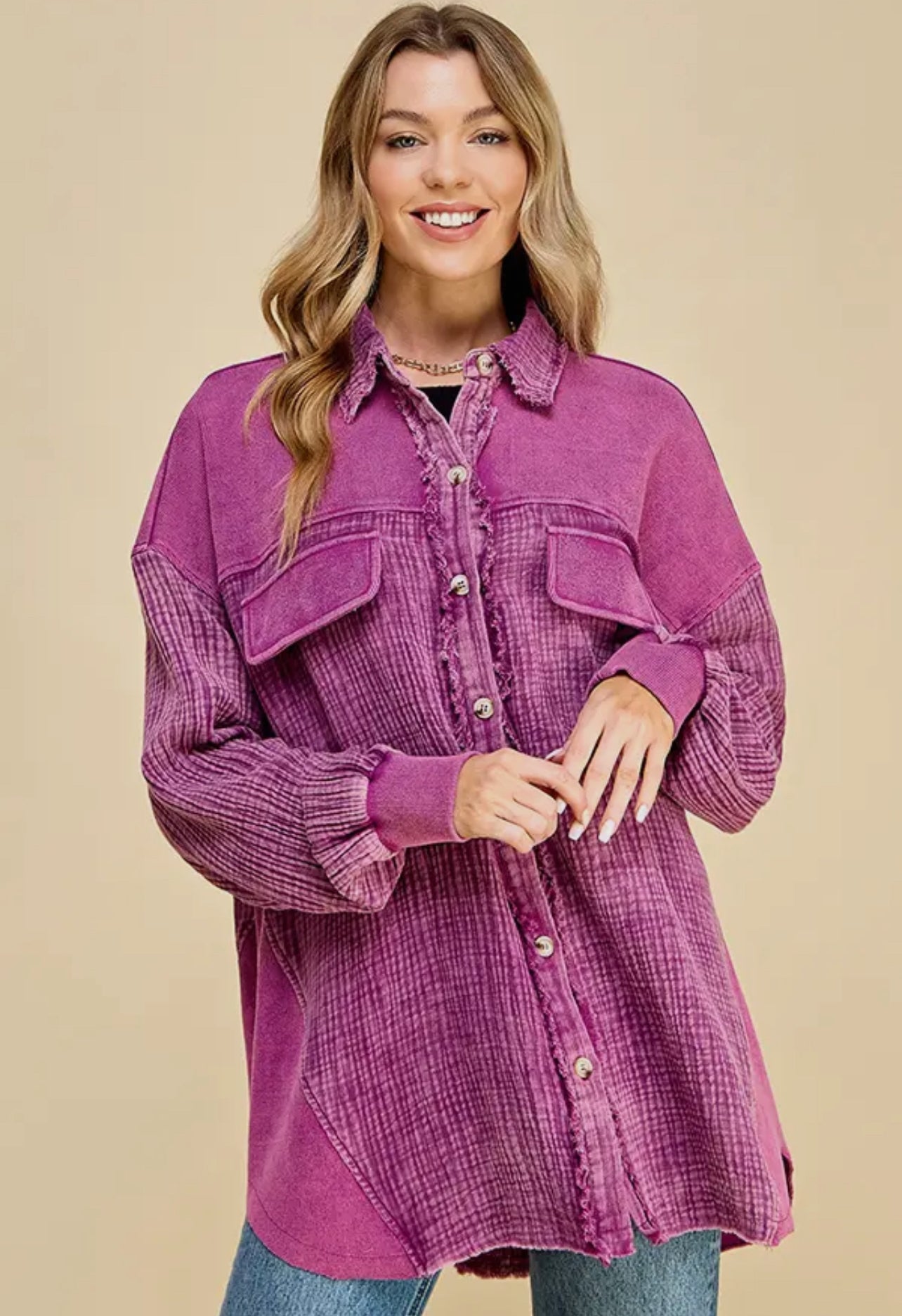Plum Crazy Shacket