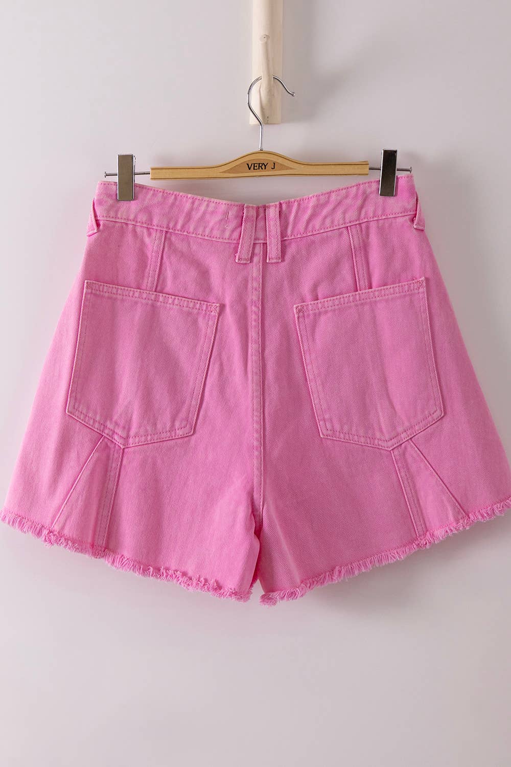 Pink Persona Acid Washed Shorts
