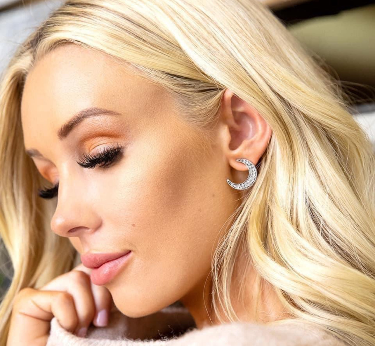 Silver Moon Earrings