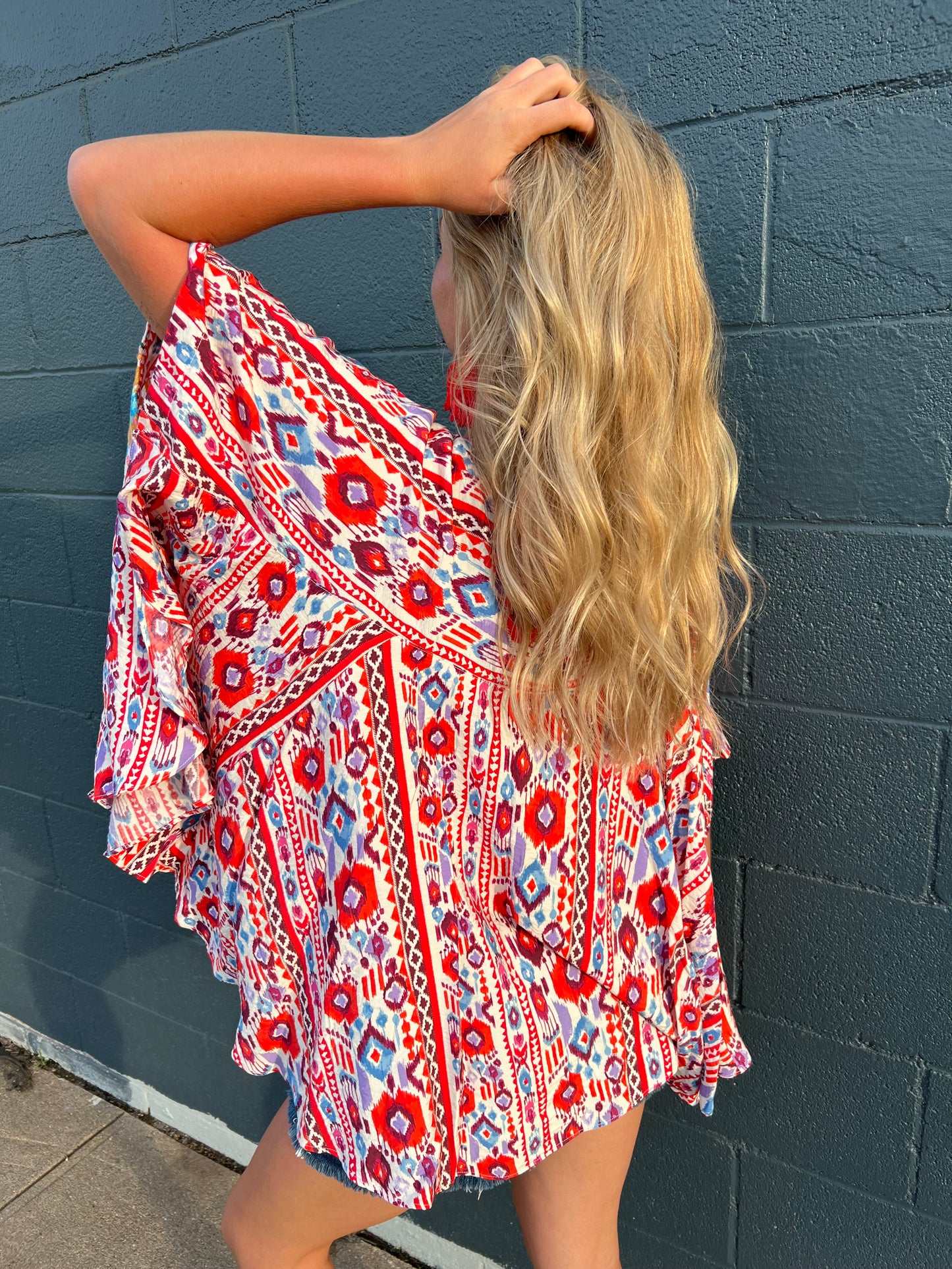 Desert Bloom Embroidered Top