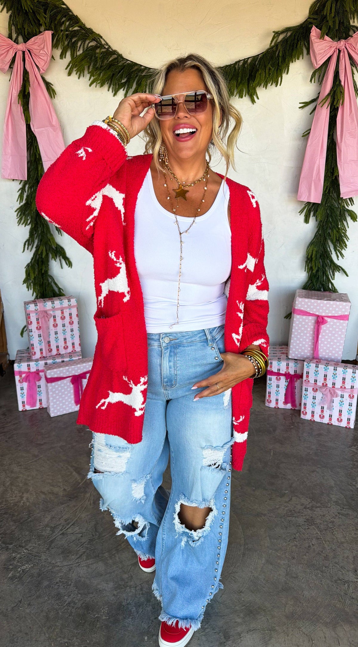 Cozy Christmas Cloud Cardigan