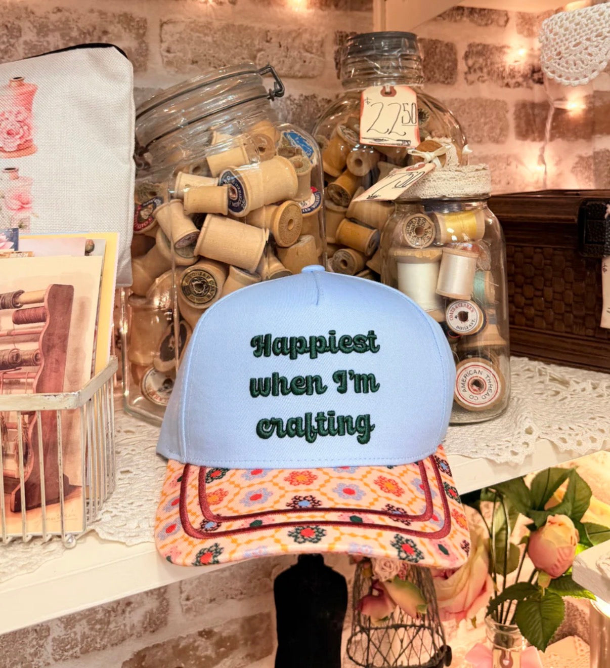 Happiest When I’m Crafting Hat