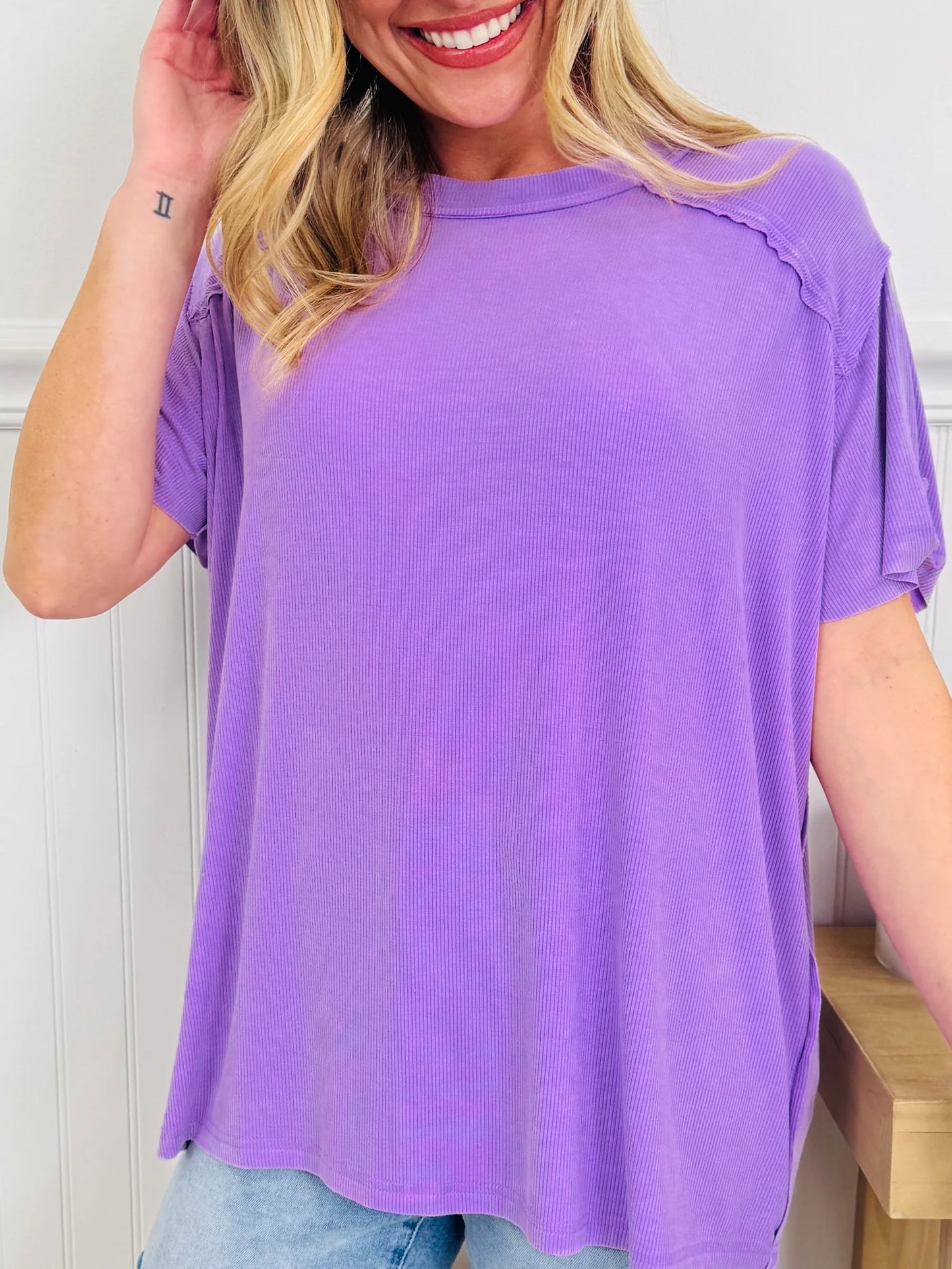 Flowy Comfort Purple Top