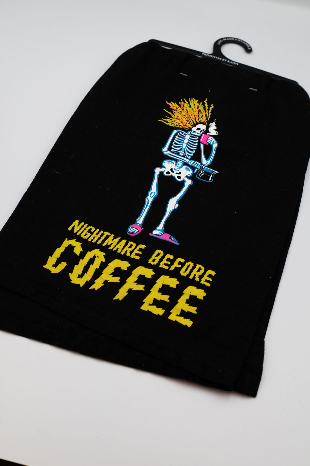 Nightmare Before Coffee Dish Towel