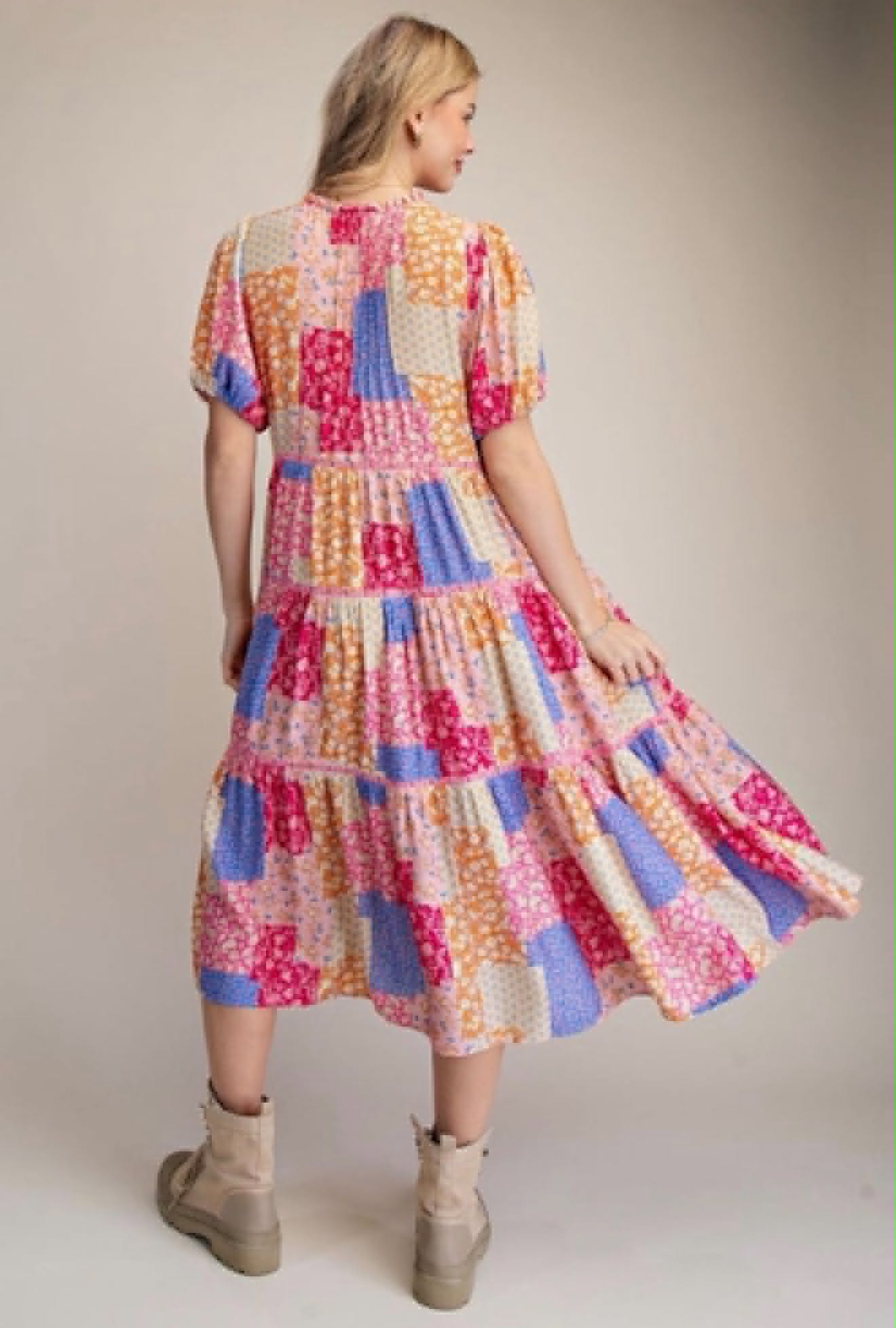 Summertime Patchwork Dress