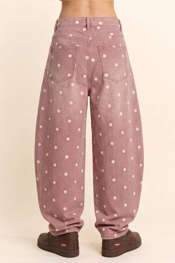 Rosie Denim Barrel Pants