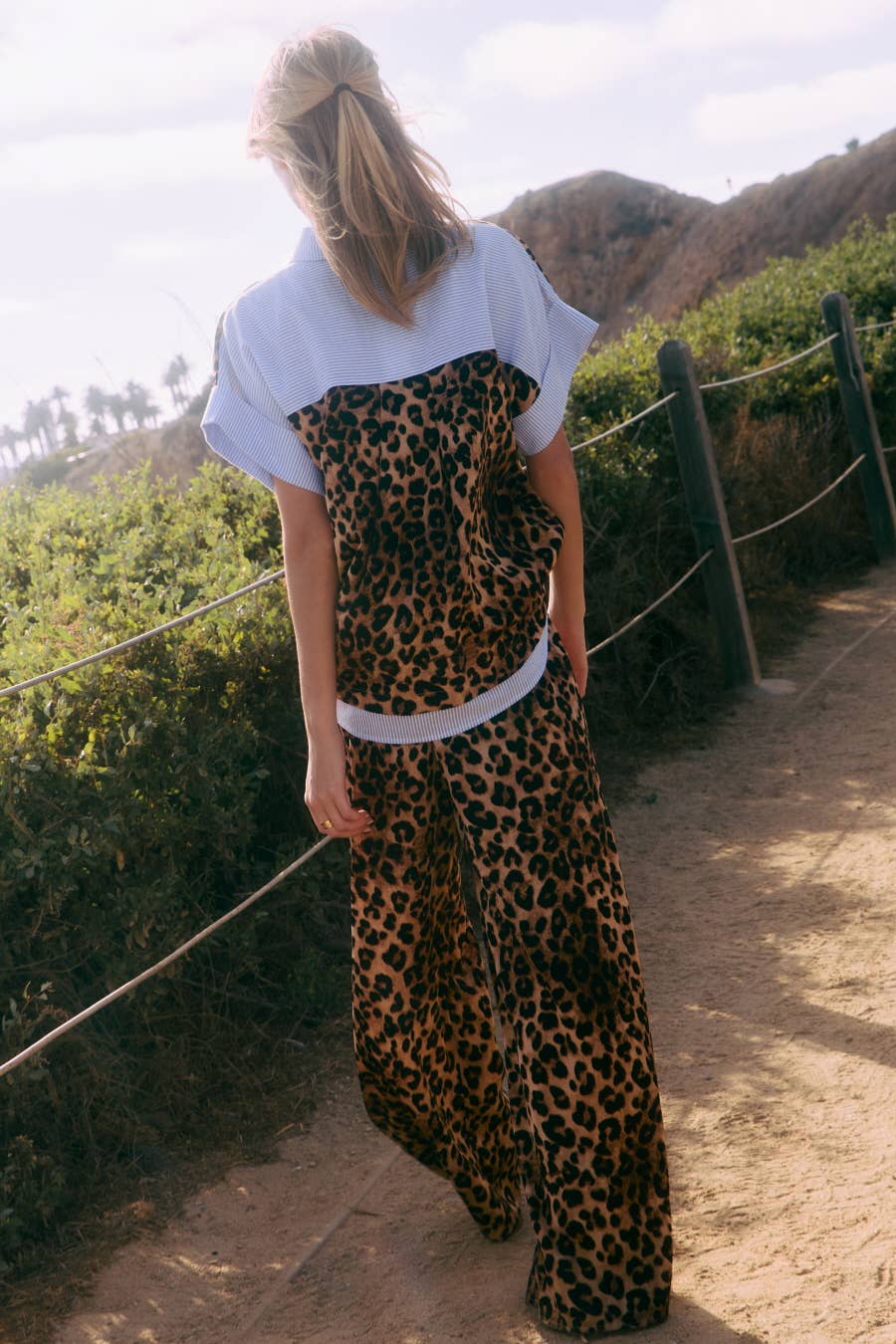 Striped Leopard Printed Set