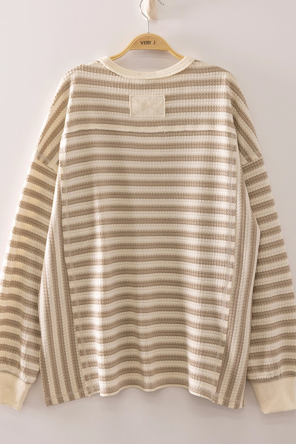 Stripe Waffle Top