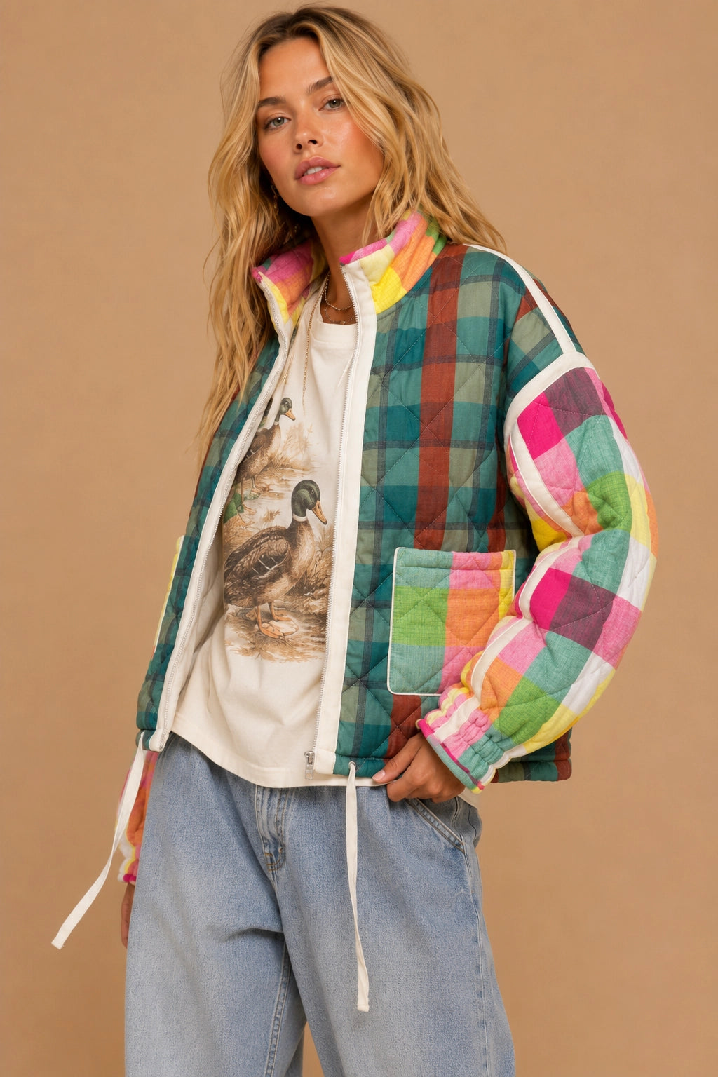 The Bright Side Plaid Jacket