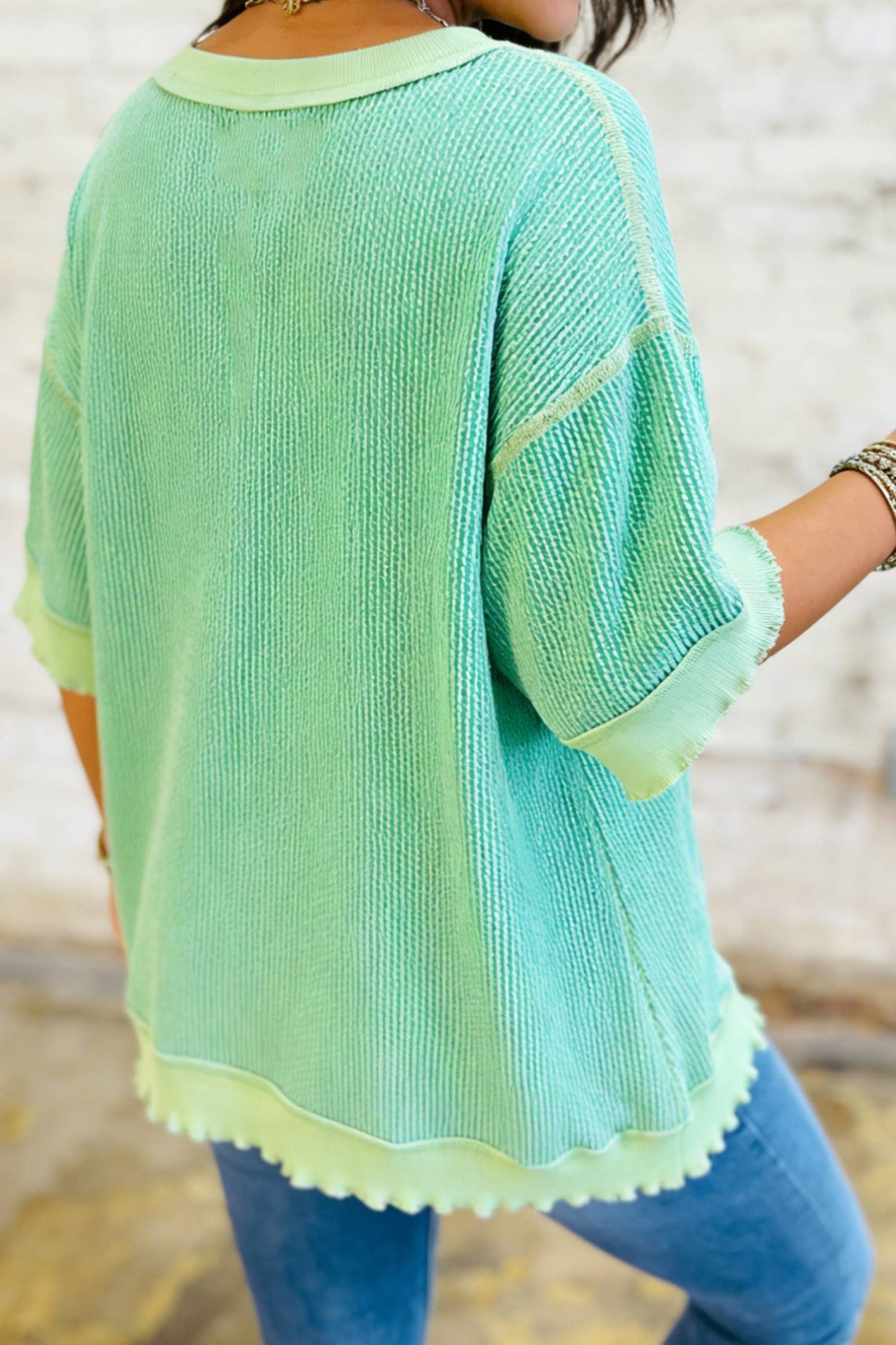 Lucky Girl Ribbed Top