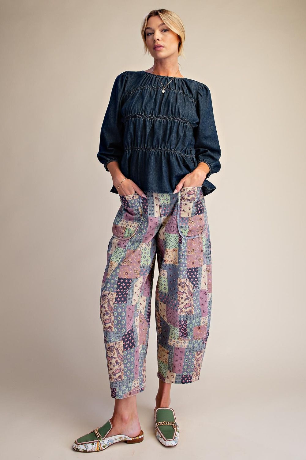 Pretty In Patchwork Pants