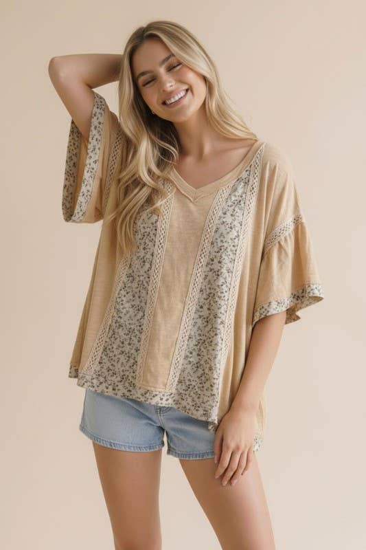 Floral Latte Top
