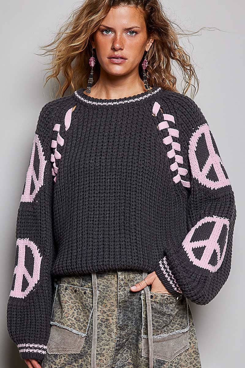 Olive Chenille Knit Sweater