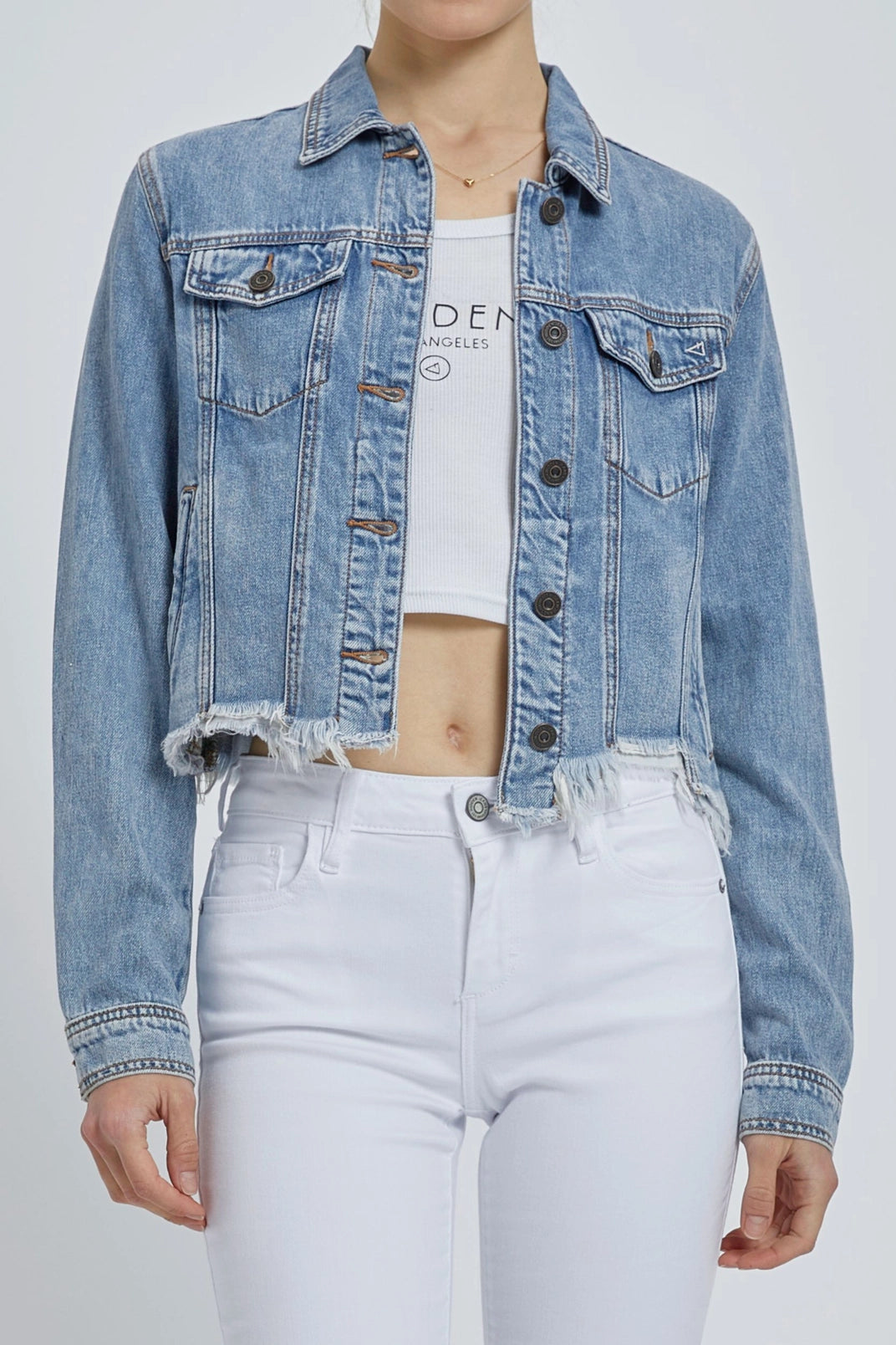 The Truck Stop Denim Cropped  Jacket