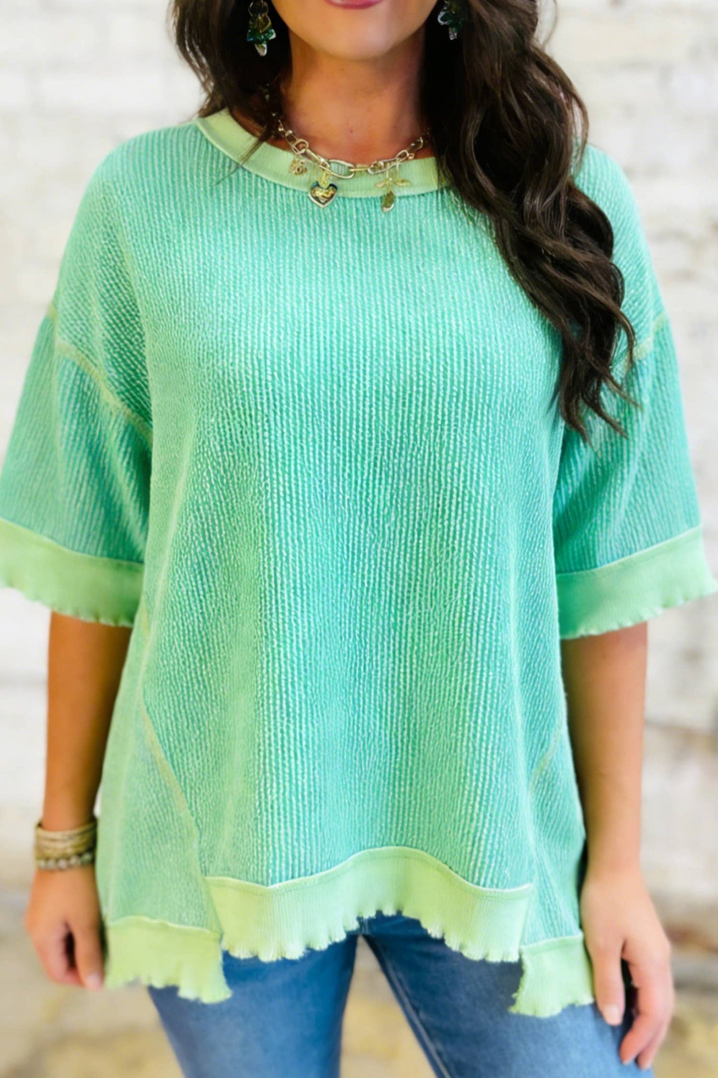 Lucky Girl Ribbed Top
