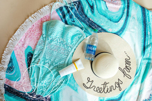 Beach Towel -Electric Swirl