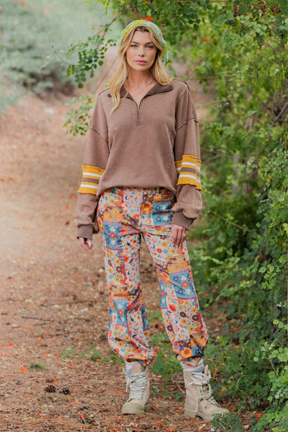 Flower Power Corduroy Flare Jeans