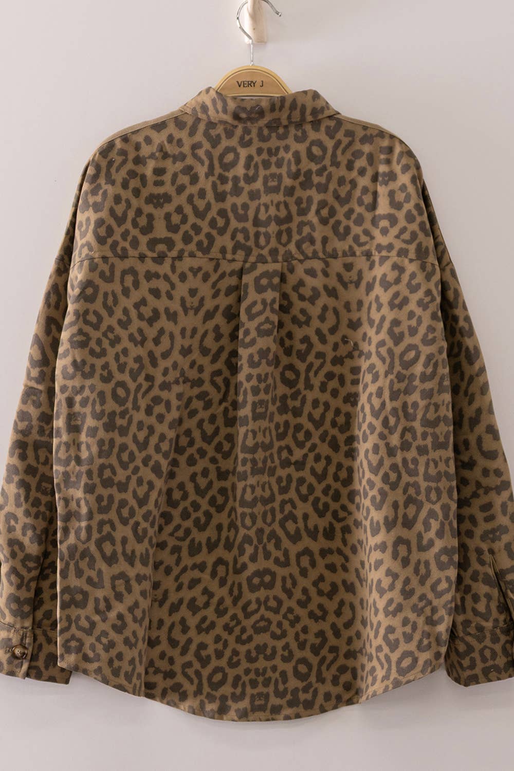 Leopard Print Button Up Shirt