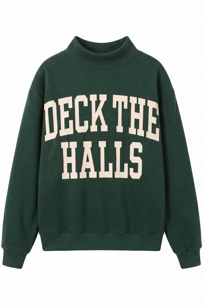 Christmas Reversible Mock-Neck Sweatshirt