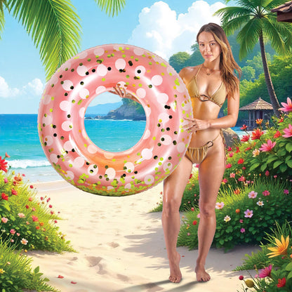 36 Inch Polka Dot Tube - Rose Gold
