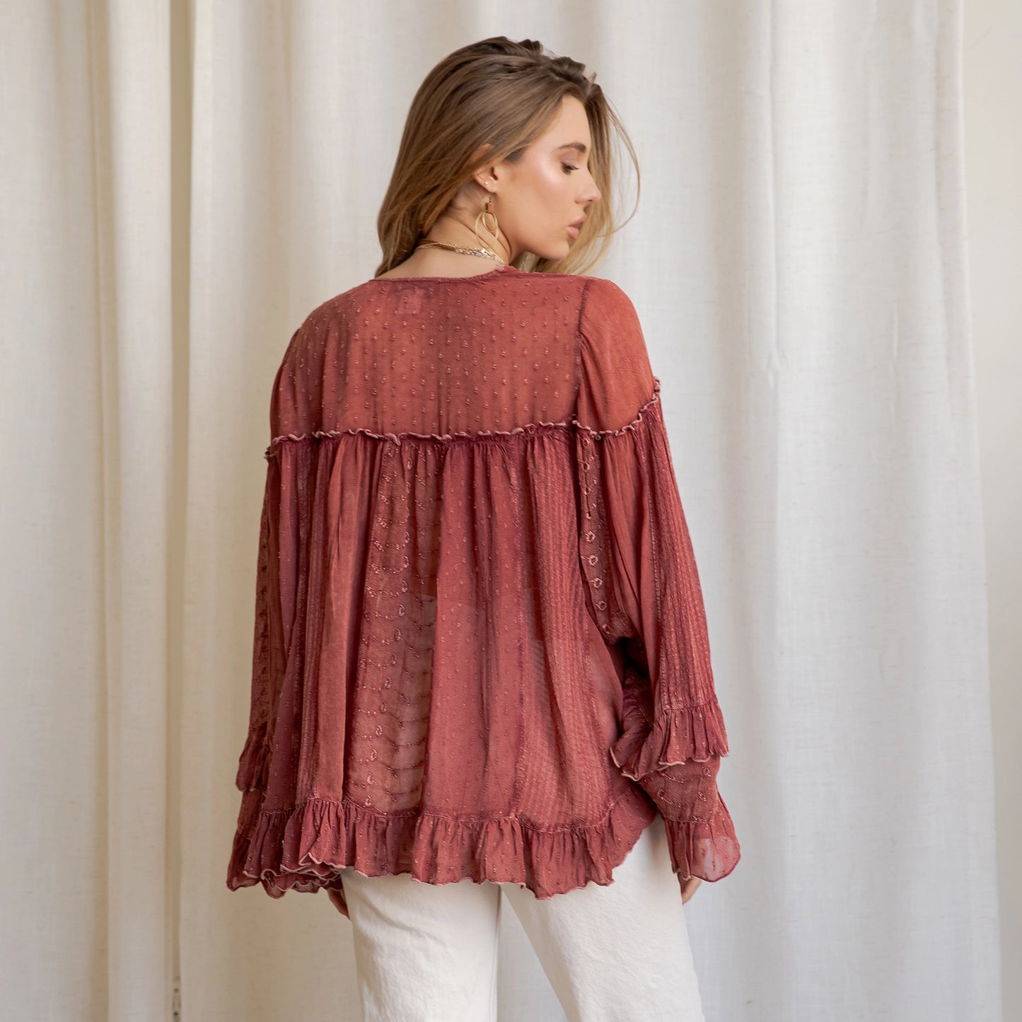 Dreamy Romance Sheer Blouse