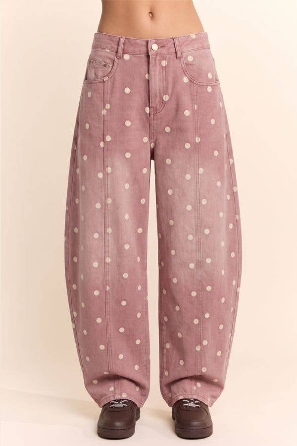 Rosie Denim Barrel Pants