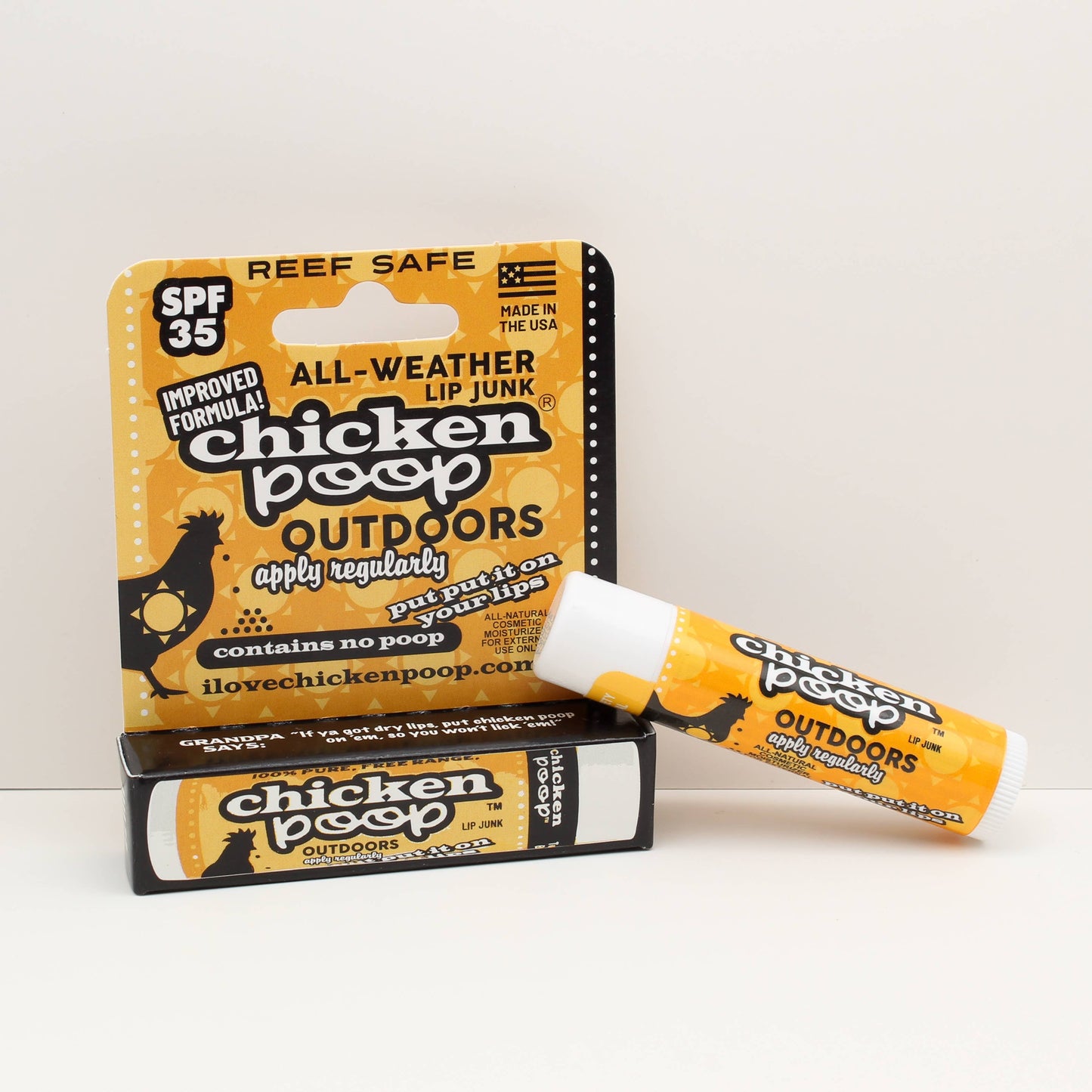 Chicken Poop® Outdoors SPF 35 Sunscreen Lip Balm