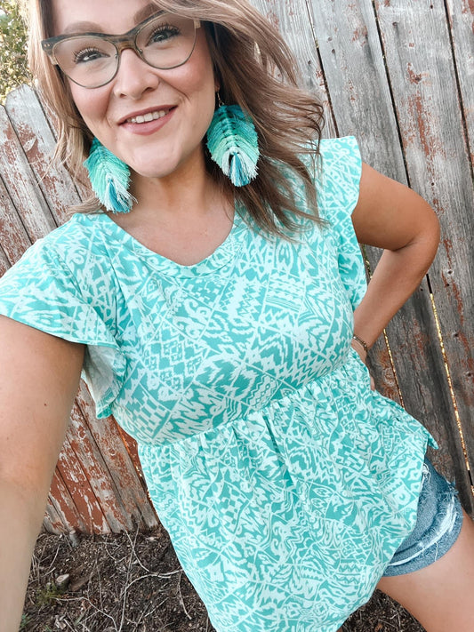 Totally Turquoise Top