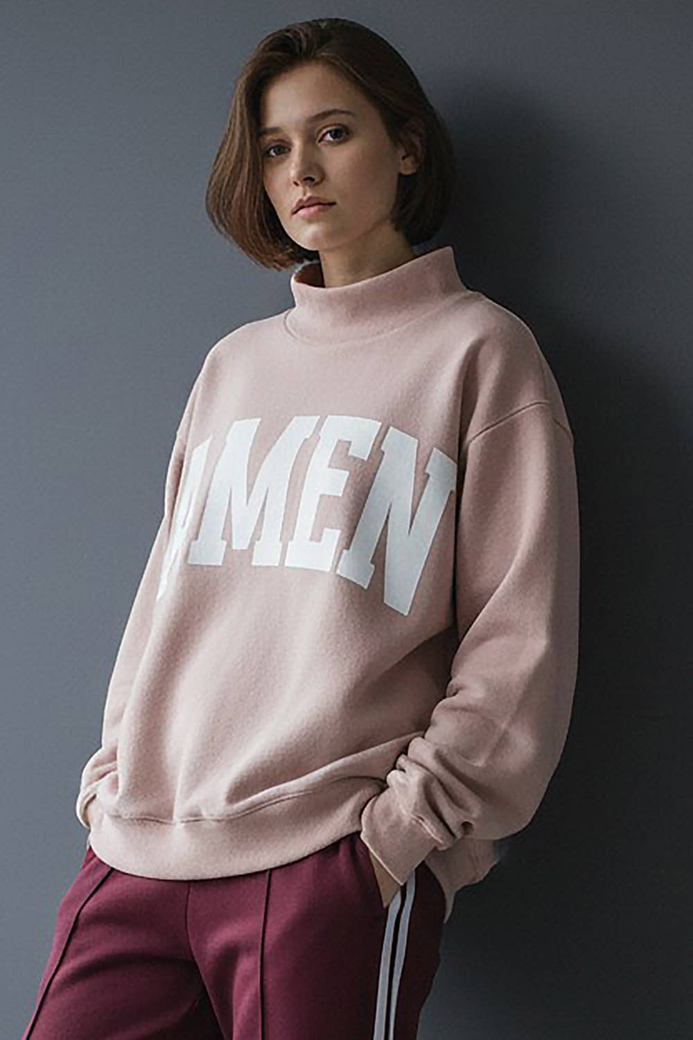 WWJD & AMEN Mock Neck Sweatshirt