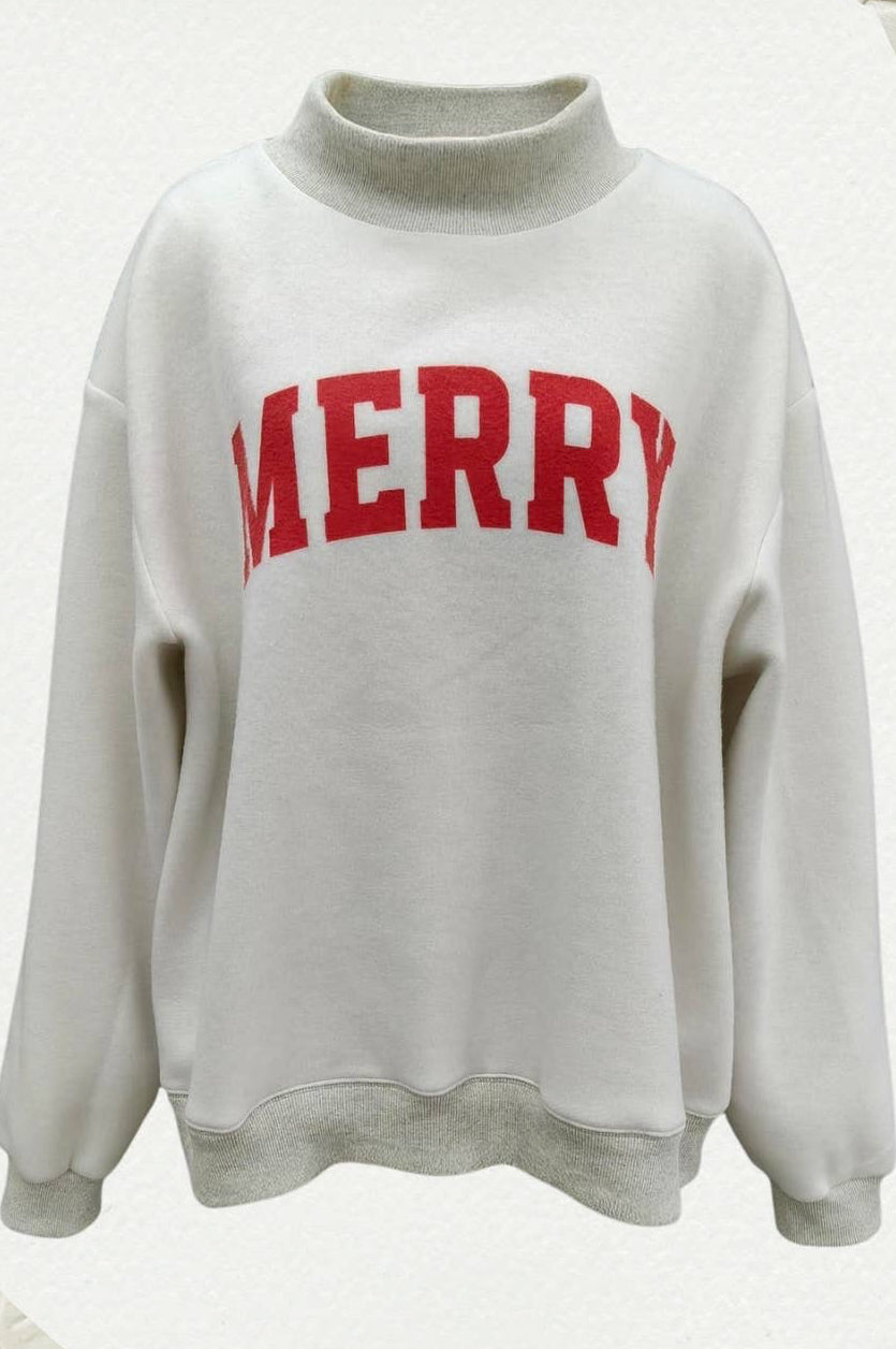 Grinchy & Merry Reversible Mockneck