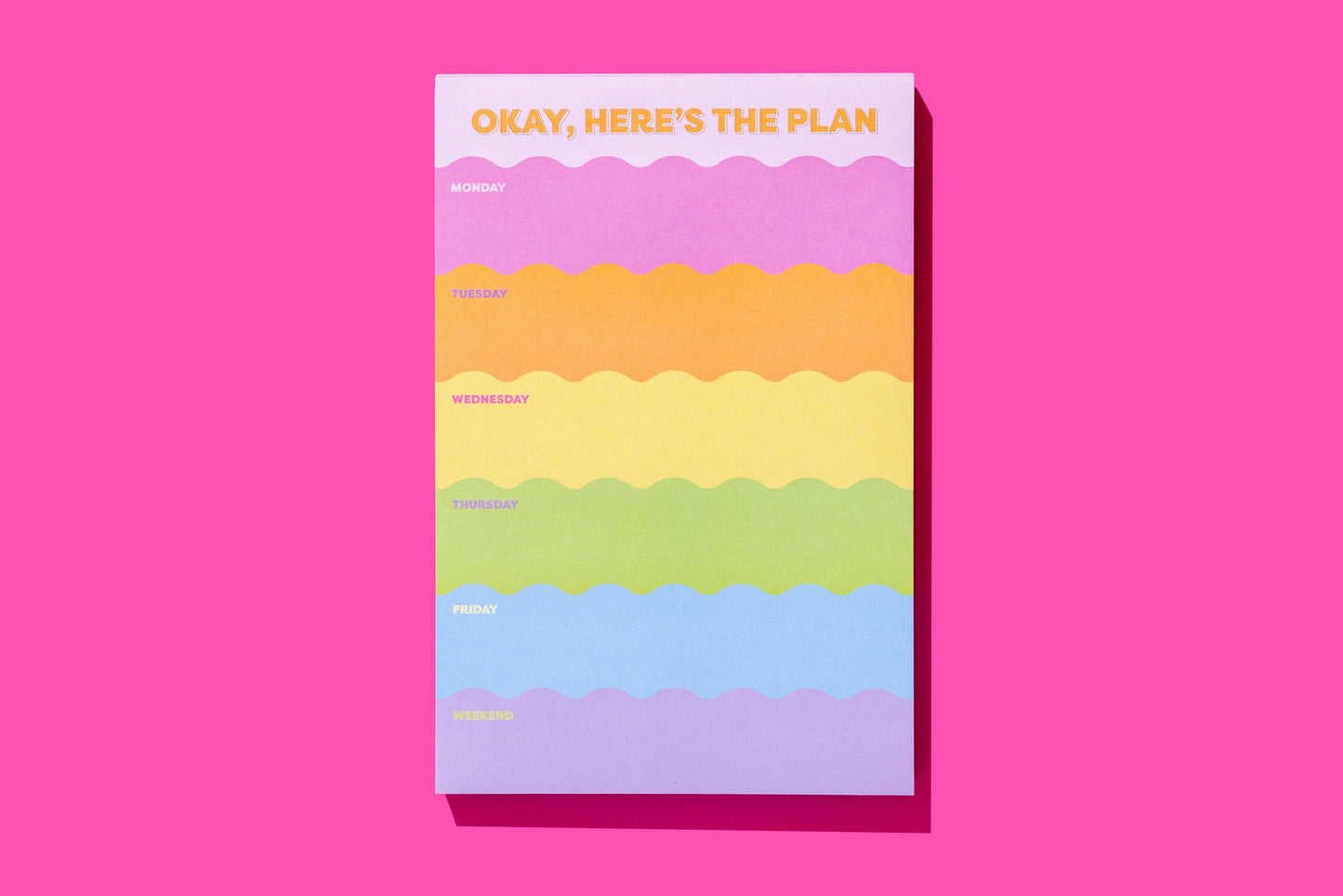 Large List Pad - Weekly Planner - 100 Sheets