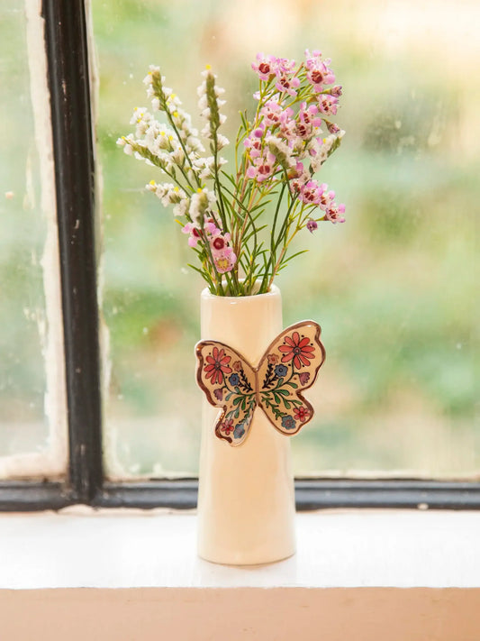 Natural Life Butterfly Bud Vase