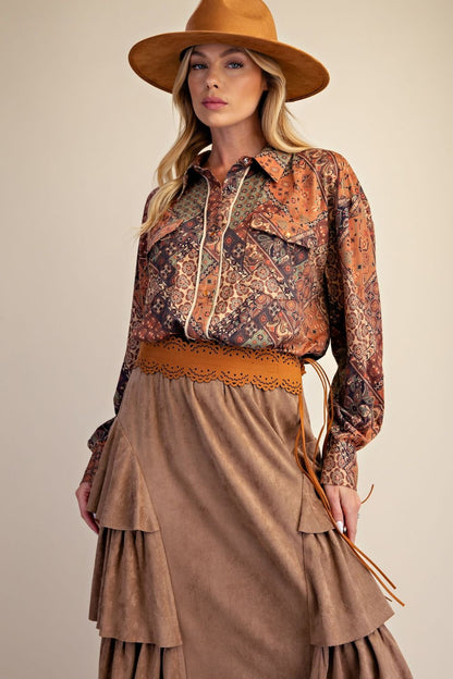 Canyon Road Suede Top