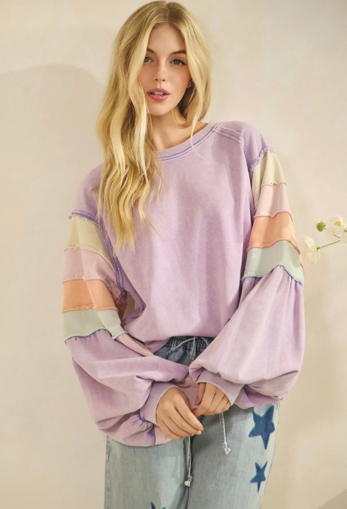 Retro Rainbow Pullover