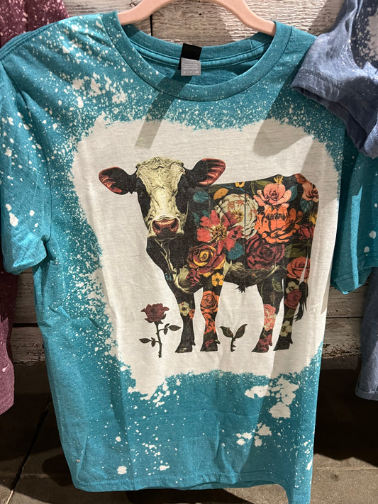 Flower Cow Tee