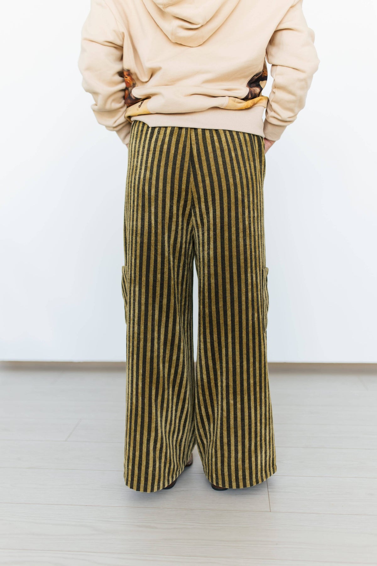 Terry Striped Pants