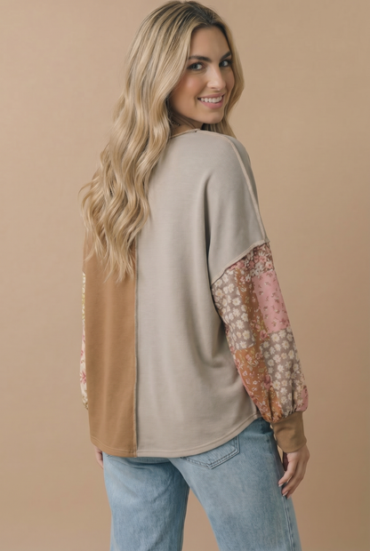 Rustie Relic Patchwork Pullover
