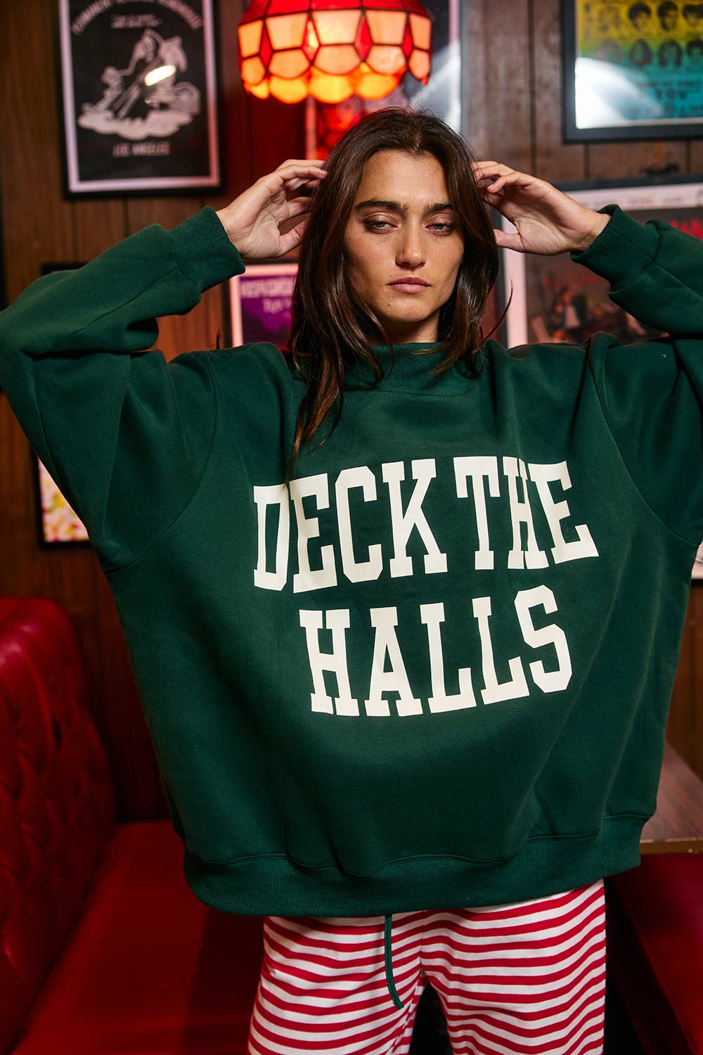 Christmas Reversible Mock-Neck Sweatshirt