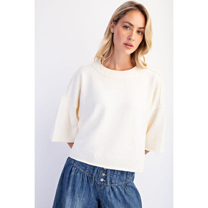 Goldie Oversized Crew Neck Sweater (2 Colors)
