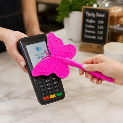 Tap to Pay Butterfly Wand - Credit Card Holder