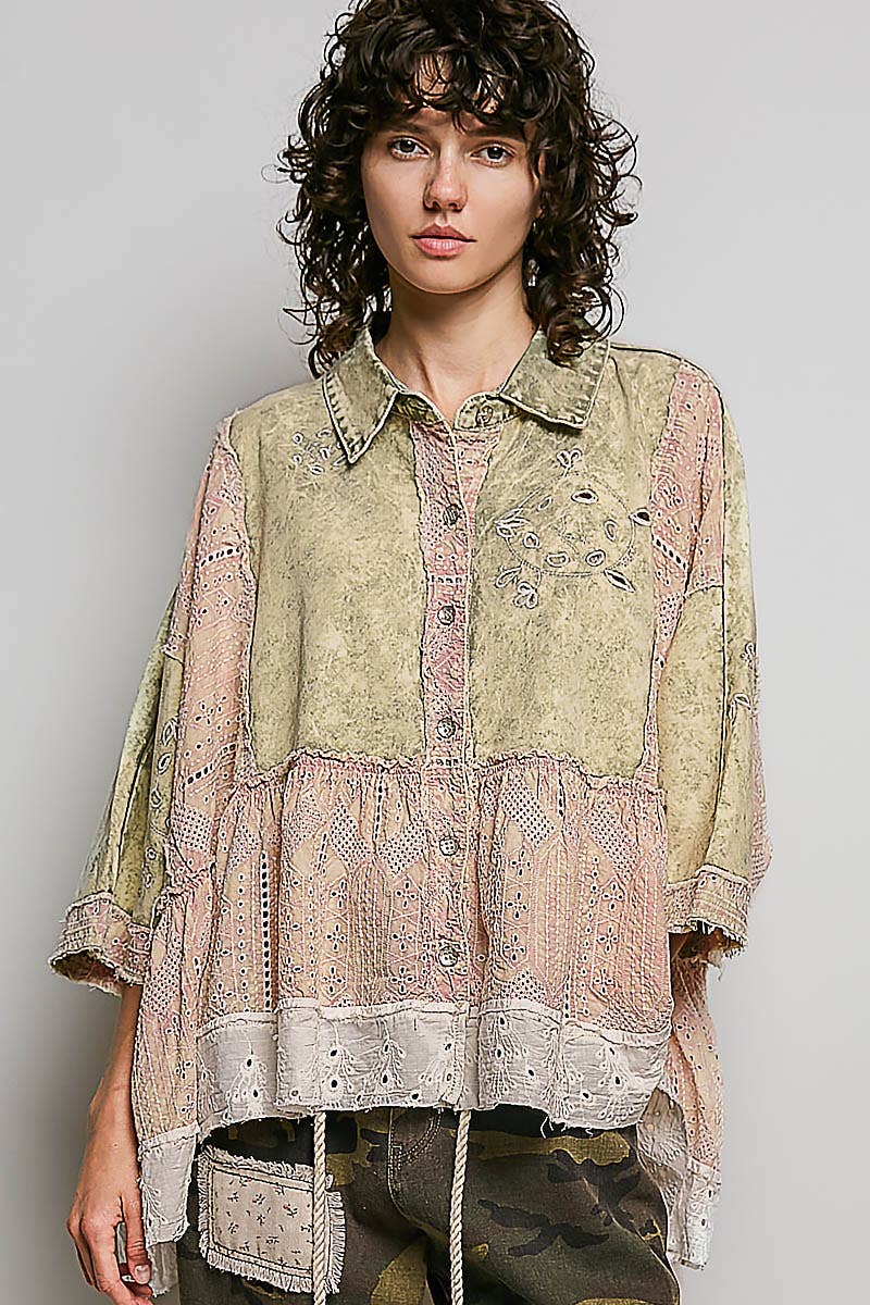 Folk Song Vintage Top